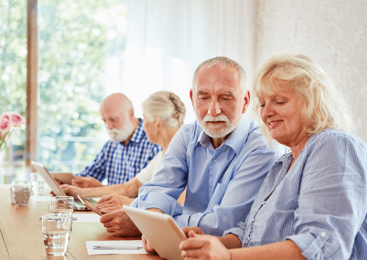Suivi des effets de séances de formation pour personnes âgées
